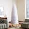7.5ft. Unlit White Pencil Tinsel Artificial Christmas Tree